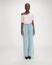 Load image into Gallery viewer, Grace And Mila Pompon Midrise Jeans Sky Blue
