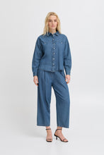 Load image into Gallery viewer, Ichi Archer Shirt Mid Washed Blue
