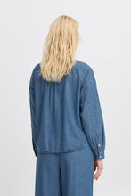 Load image into Gallery viewer, Ichi Archer Shirt Mid Washed Blue
