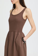 Load image into Gallery viewer, Byoung Bysunia Cotton Dress Brown

