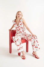 Load image into Gallery viewer, Compania Fantastica Cherry Print Tailored Vest
