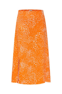 Ichi Ihjernie Skirt Persimmon Orange