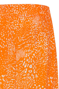 Ichi Ihjernie Skirt Persimmon Orange