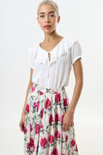 Load image into Gallery viewer, Louche Eloise Moss Crepe Frill Collar Blouse - Off White
