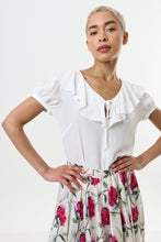 Load image into Gallery viewer, Louche Eloise Moss Crepe Frill Collar Blouse - Off White
