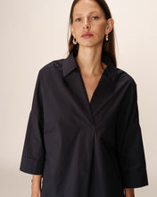 Load image into Gallery viewer, Grace And Mila Pavel Cotton Shirt Navy
