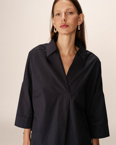 Grace And Mila Pavel Cotton Shirt Navy