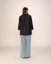 Load image into Gallery viewer, Grace And Mila Pavel Cotton Shirt Navy
