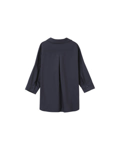 Grace And Mila Pavel Cotton Shirt Navy
