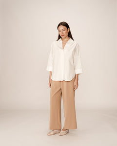 Grace And Mila Cotton Shirt Ecru