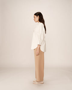 Grace And Mila Cotton Shirt Ecru