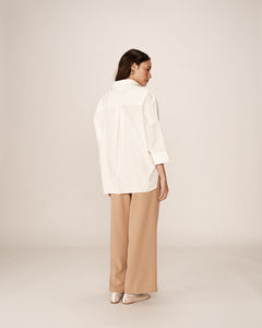 Grace And Mila Cotton Shirt Ecru