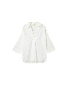 Grace And Mila Cotton Shirt Ecru