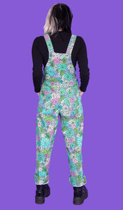Run And Fly Succulents Stretch Twill Dungarees