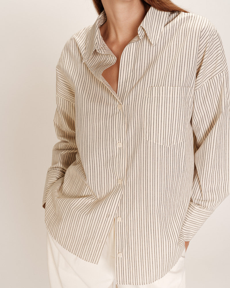 Grace And Mıla Rivière Shirt Ecru