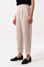 Load image into Gallery viewer, Bayeux Sustainable Satin Back Crepe Trousers Cream
