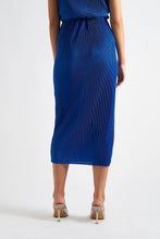 Load image into Gallery viewer, Maylis Pleat Midi Skirt Cobalt Blue
