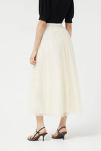 Load image into Gallery viewer, Off White Tulle Midi Skirt
