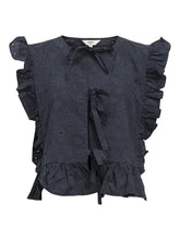 Load image into Gallery viewer, Object Objcilie Ruffle Top Navy
