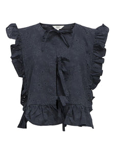 Object Objcilie Ruffle Top Navy