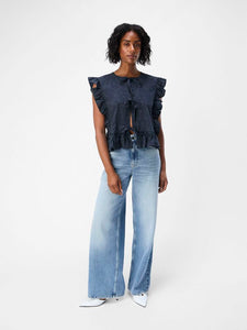 Object Objcilie Ruffle Top Navy