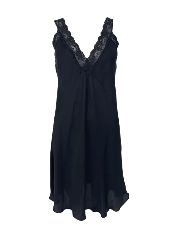 Black Colour BCBea Vintage Dyed  Slip Dress Black
