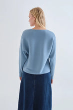 Load image into Gallery viewer, Compania Fantastica Blue Ribbed Jumper
