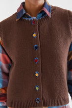 Load image into Gallery viewer, Compania Fantastica Brown Knit Vest
