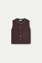 Load image into Gallery viewer, Compania Fantastica Brown Knit Vest
