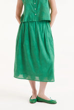 Load image into Gallery viewer, Compania Fantastica Green Circle Print Skirt
