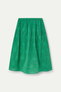 Compania Fantastica Green Circle Print Skirt