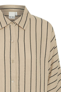 Ichi Iofoxa Striped Beach Shirt