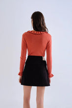 Load image into Gallery viewer, Compania Fantastica Rust Frill Jumper
