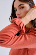 Load image into Gallery viewer, Compania Fantastica Rust Frill Jumper
