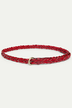 Load image into Gallery viewer, Compania Fantastica Braided Red Belt
