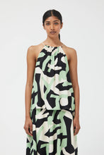 Load image into Gallery viewer, Structured Geometric Print Halter Top

