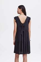 Load image into Gallery viewer, Ichi Ihmarrakech Tie Back Dress Black
