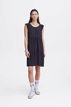 Load image into Gallery viewer, Ichi Ihmarrakech Tie Back Dress Black
