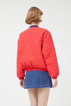 Load image into Gallery viewer, Padded Bomber Jacket With Flowers
