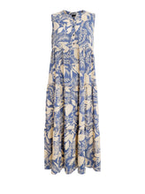 Load image into Gallery viewer, BC Luna Sleeveless Dress Floral Blue
