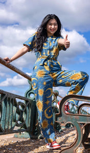 Run And Fly Celestial Sun And Moon Jumpsuit