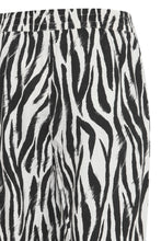 Load image into Gallery viewer, Byoung Byfalakka Linen Mix Animal Print Trousers Black
