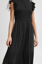 Load image into Gallery viewer, Byoung Byfelice Smock Dress Black
