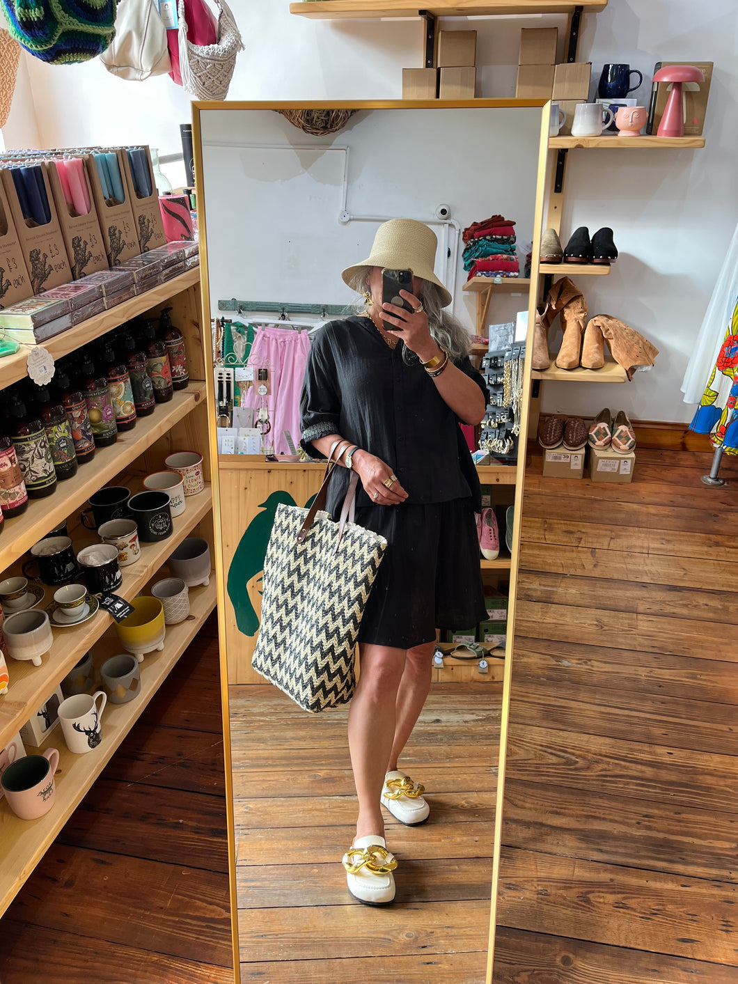 Ichi Iafoxa Black Skirt