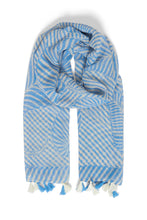 Load image into Gallery viewer, Byoung Bawela Scarf Vista Blue Mix
