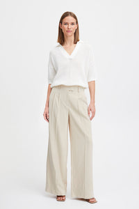 Byoung Bydalano High Waist Trousers Cement