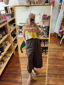 Marta Du Chateau Rigmor Cotton Pants Chocolate