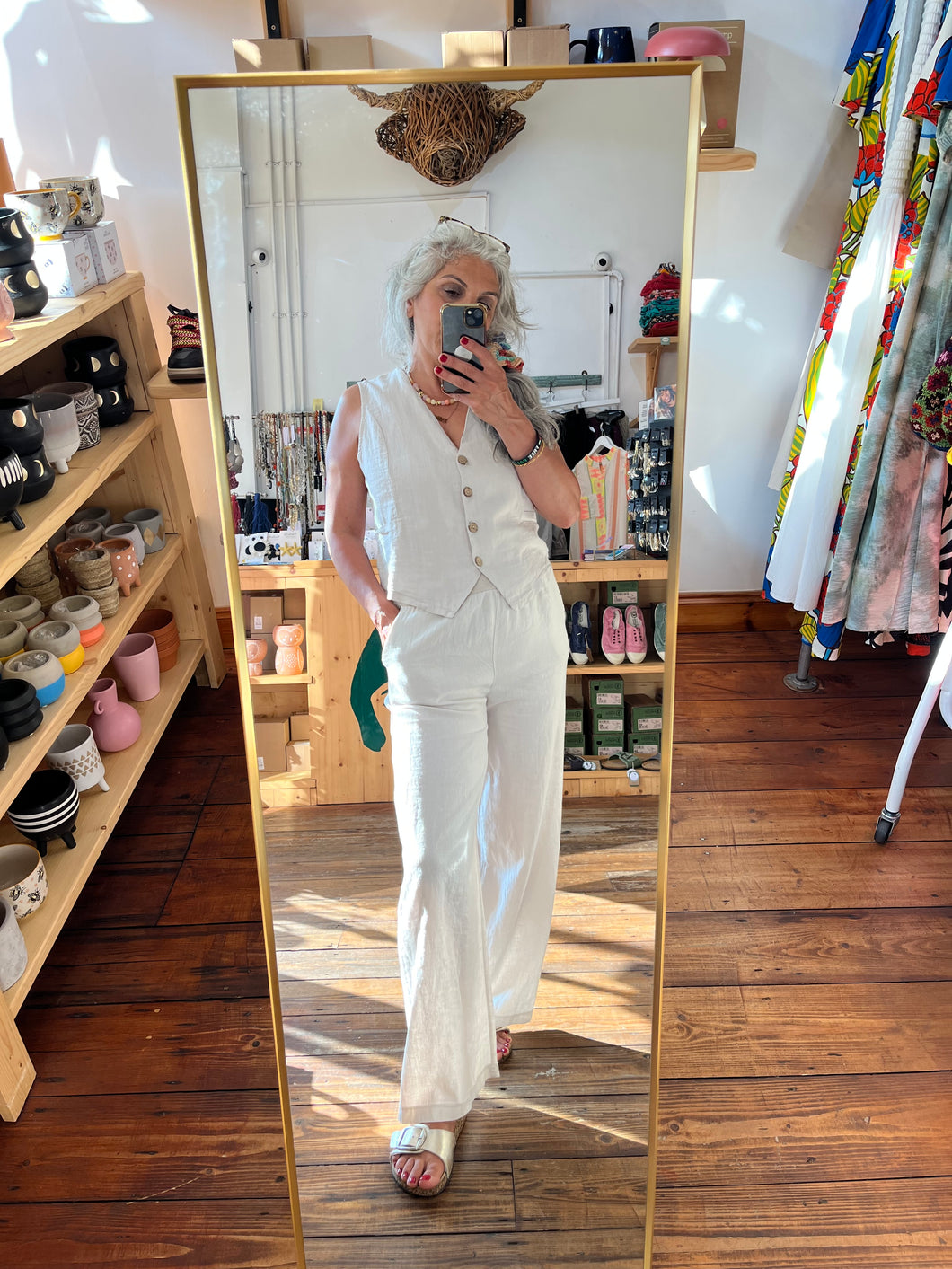 Marta Du Chateau Katarine Waistcoat Sabbia