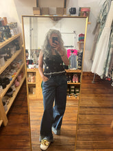 Load image into Gallery viewer, Object Embroidery Detail Black Top
