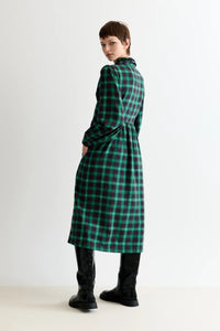Louche Catlin Winter Check Dress Green